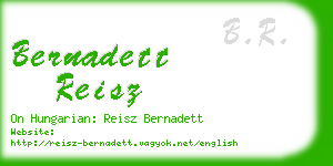 bernadett reisz business card